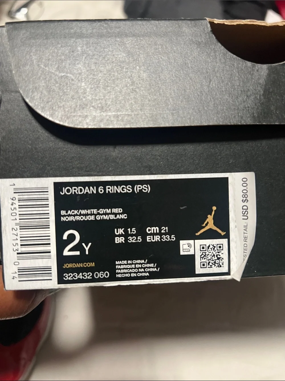 Jordan youth sneakers